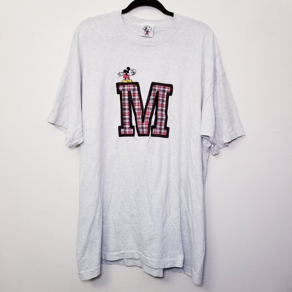 Mickey Mouse Disney 2X Light Gray Vintage Top